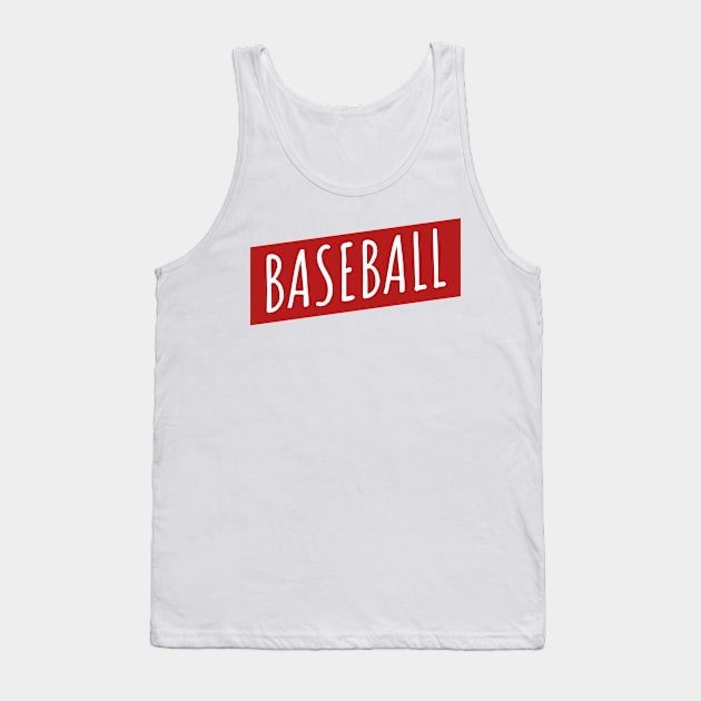 Baseball red Tank Top by maxcode